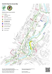 Updated Step-free Access Map to central Holmfirth 