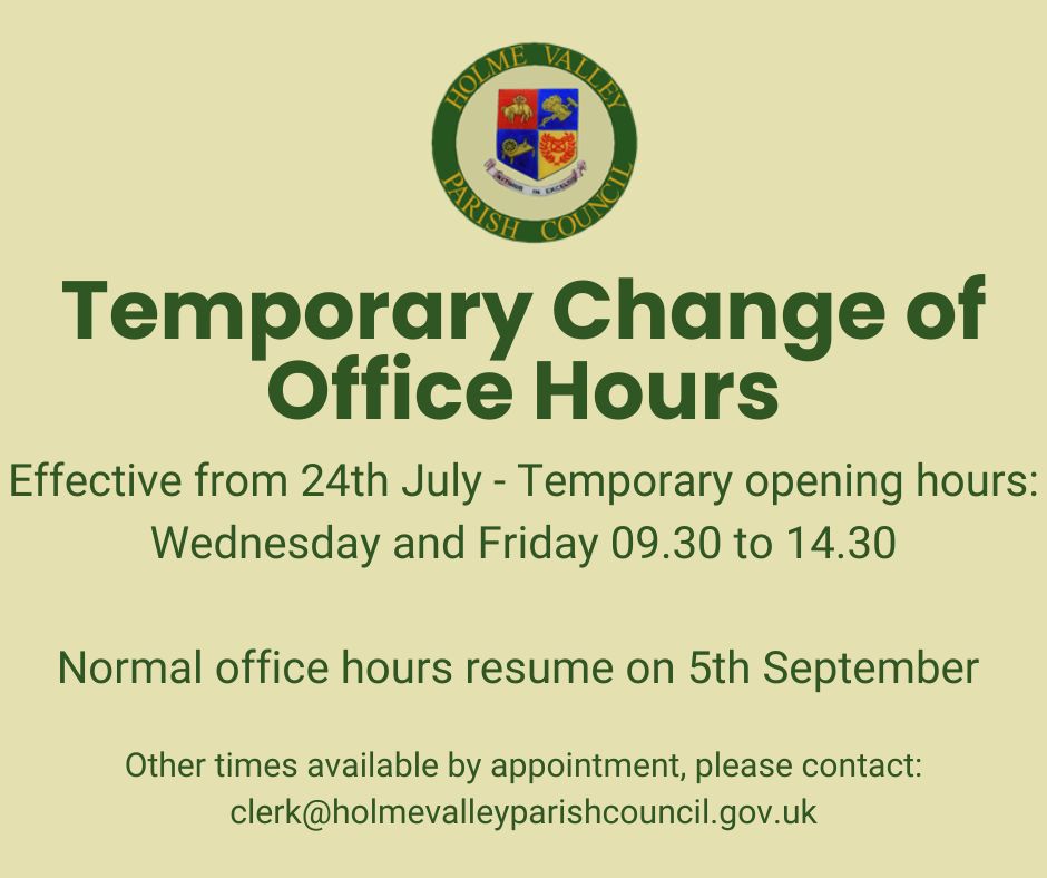 Temporary Change in Office Opening