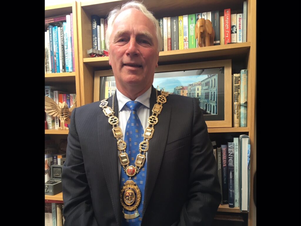 Former Councillor Greg Cropper was Holme Valley Parish Council Chairman in 2017-18