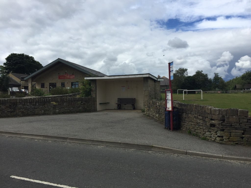 stone bus shelter